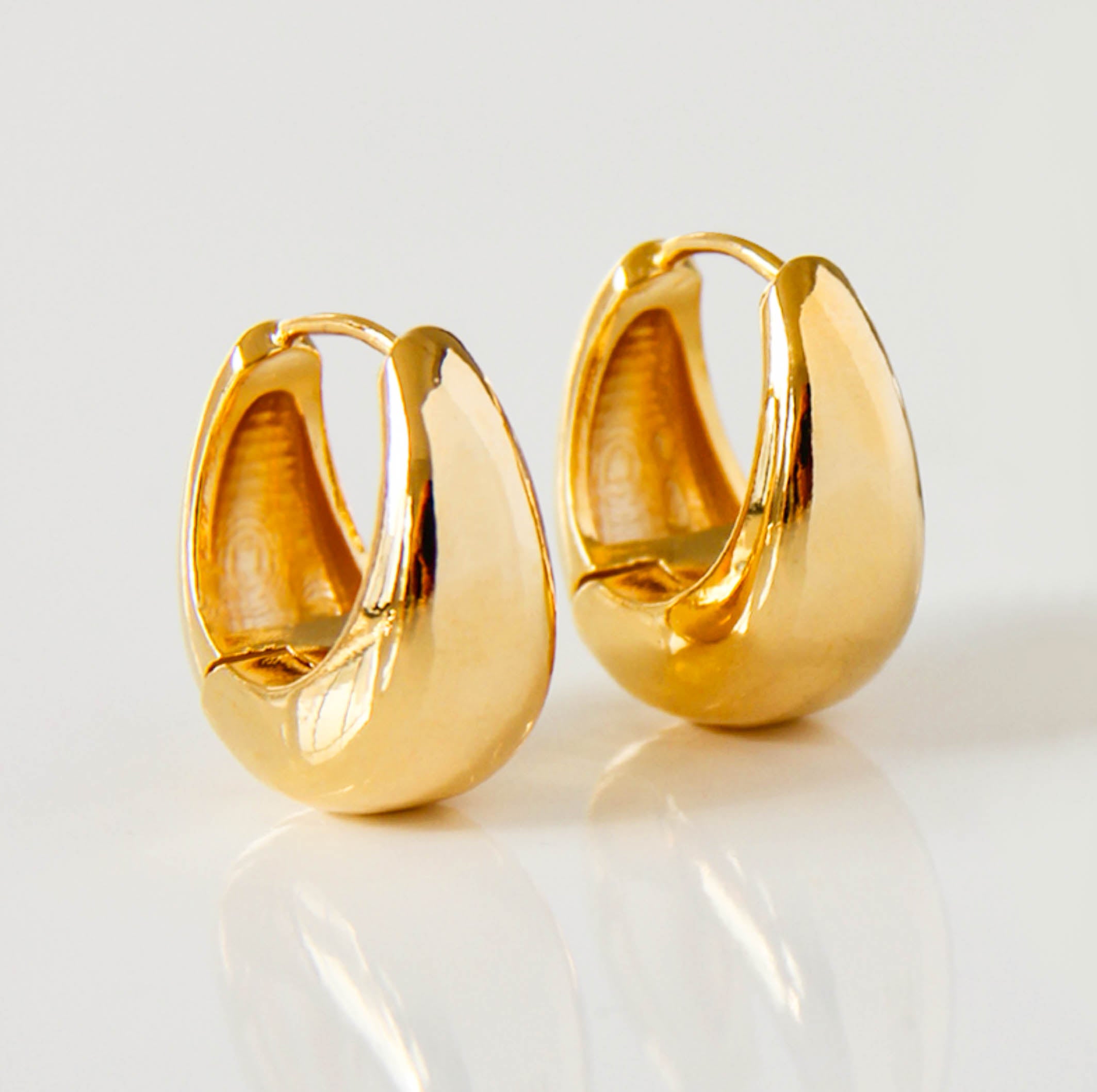 Gold/ Silver Chunky Hoop Earrings