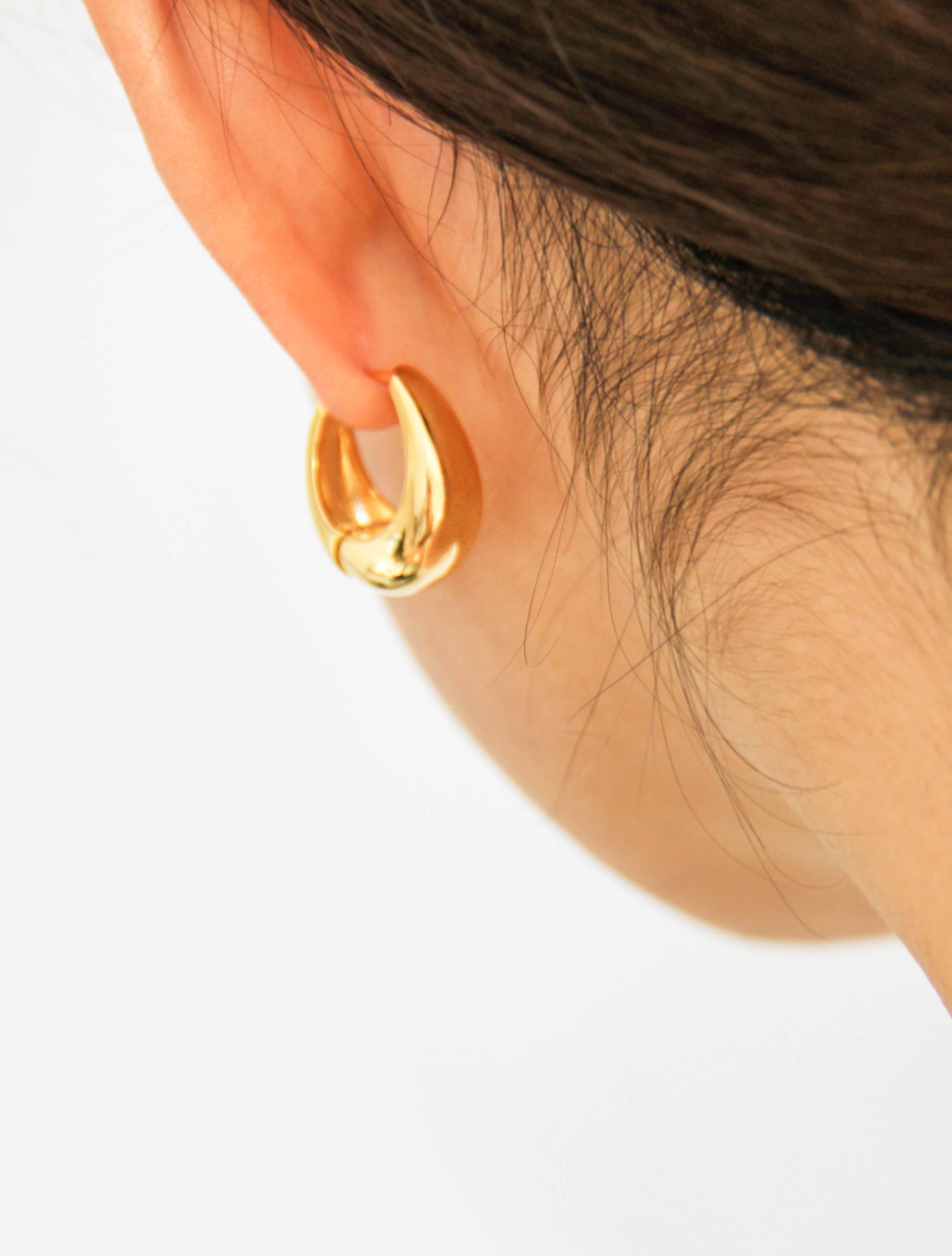 Gold/ Silver Chunky Hoop Earrings