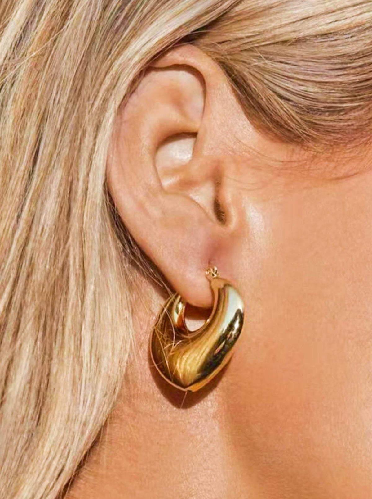 Gold/ Silver Chunky Hoop Earrings