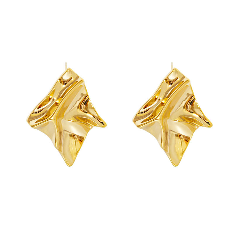 Gold/ Silver Geometric Irregular Large Drop Earrings