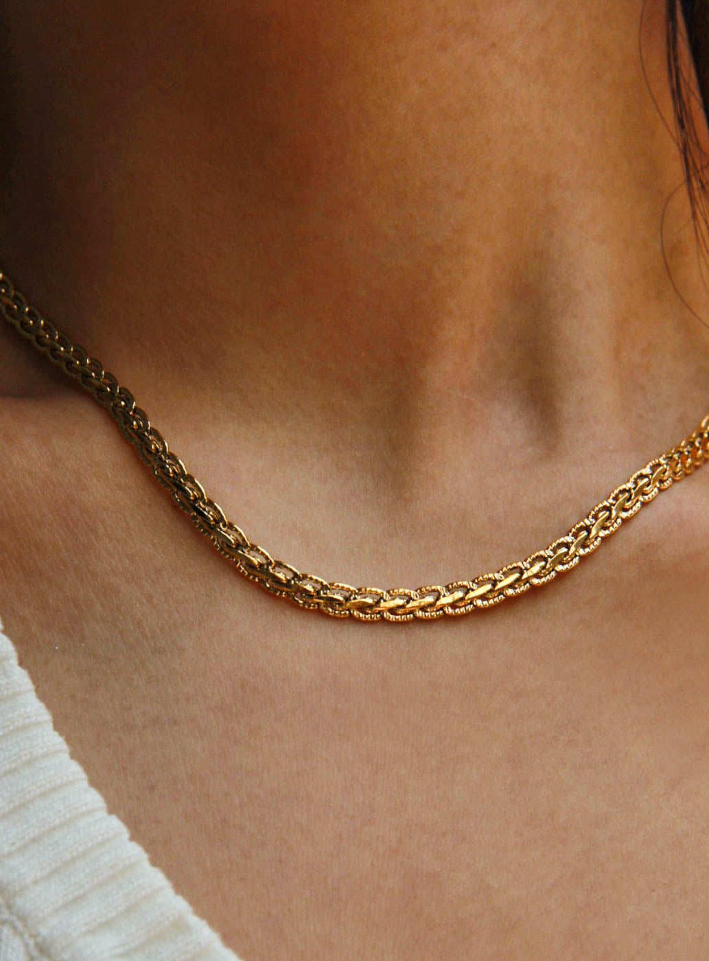 Gold Snake Chain Necklace