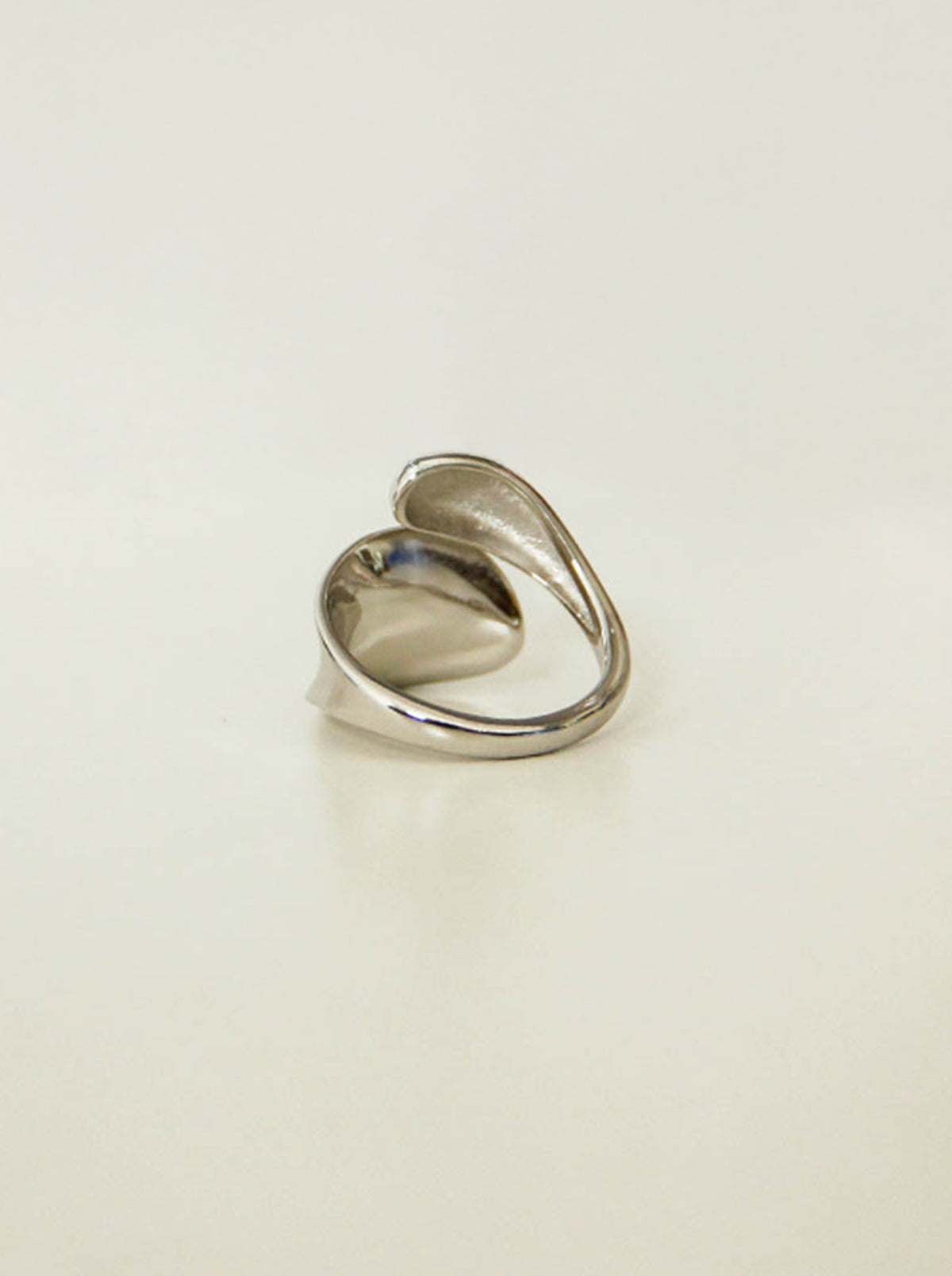 S925 Sterling Silver Leaf Open Ring