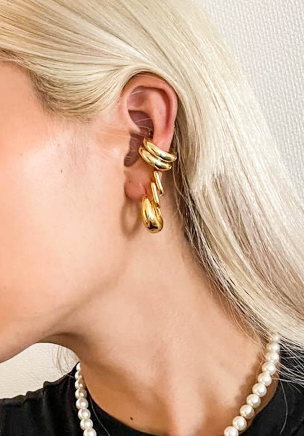 Gold Chunky Hoop Earrings