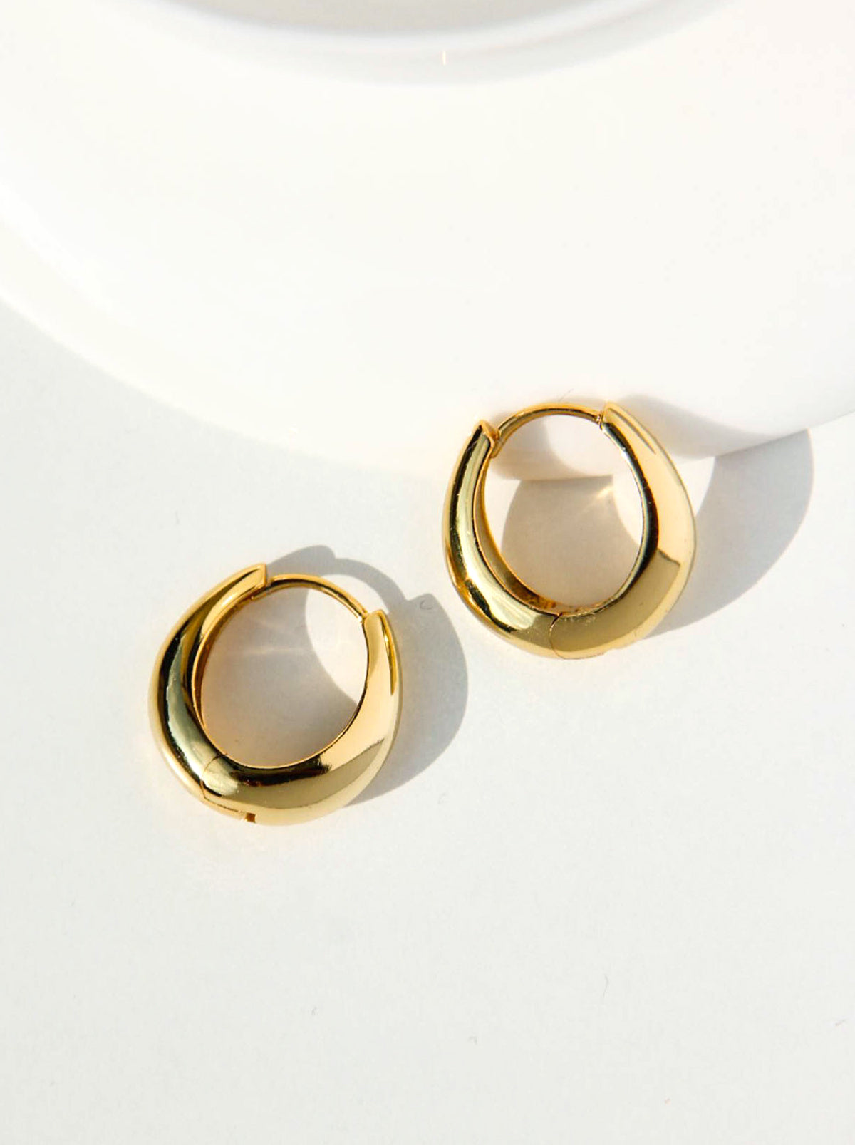 Gold Chunky Hoop Earrings