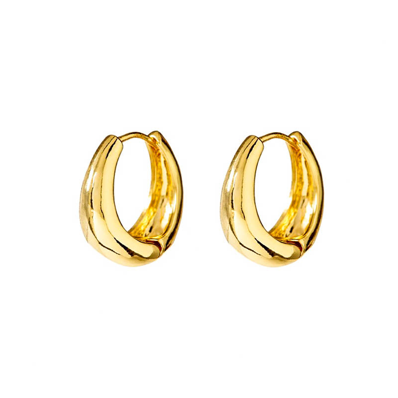 Gold Chunky Hoop Earrings