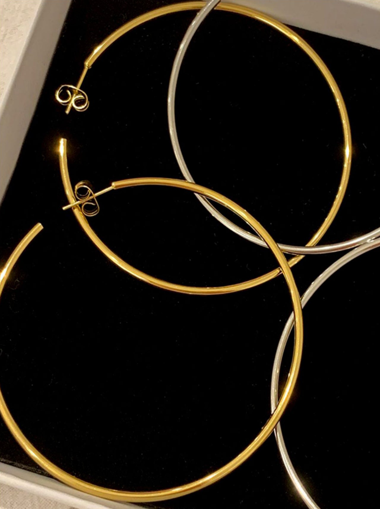 Gold/ Silver Large Hoop Earrings