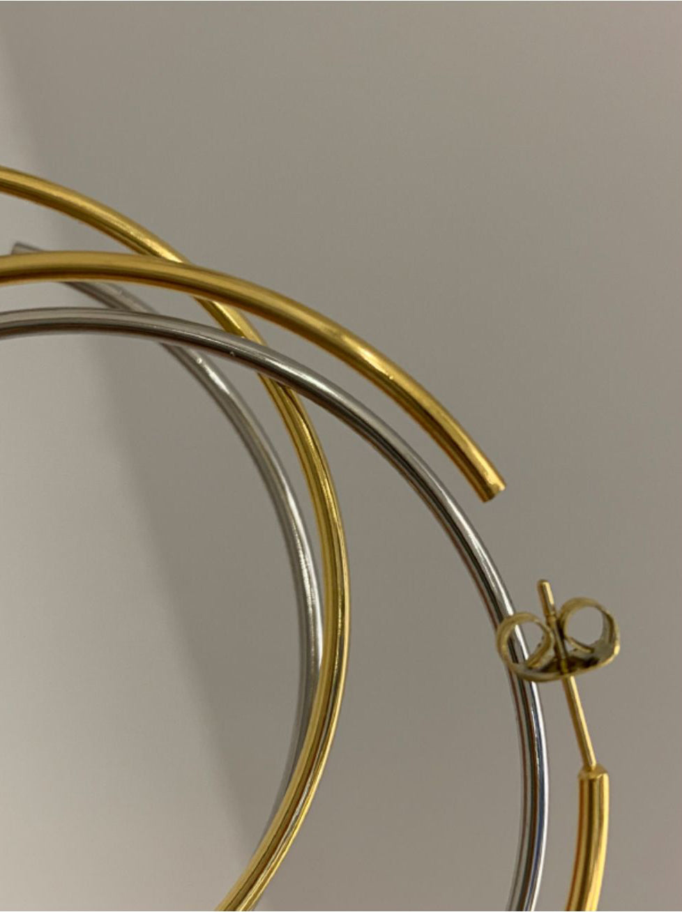 Gold/ Silver Large Hoop Earrings