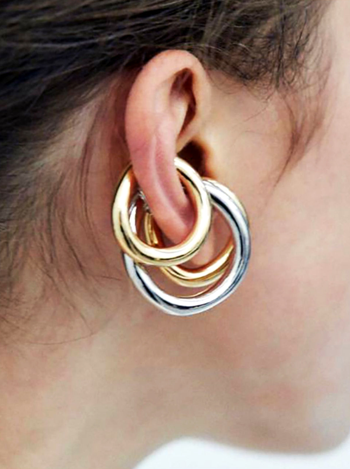 Gold/ Silver Statement Thick Ear Cuff