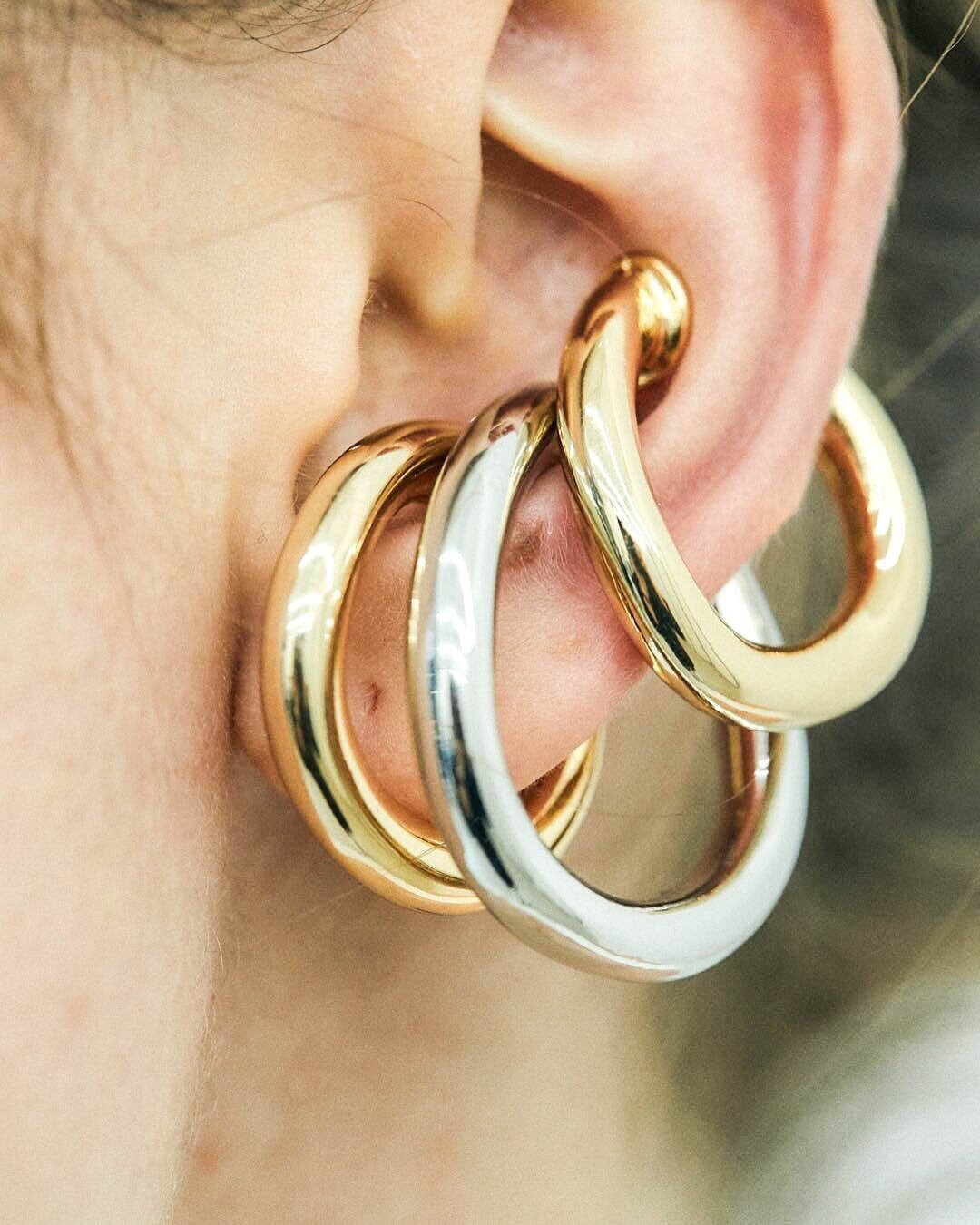 Gold/ Silver Statement Thick Ear Cuff