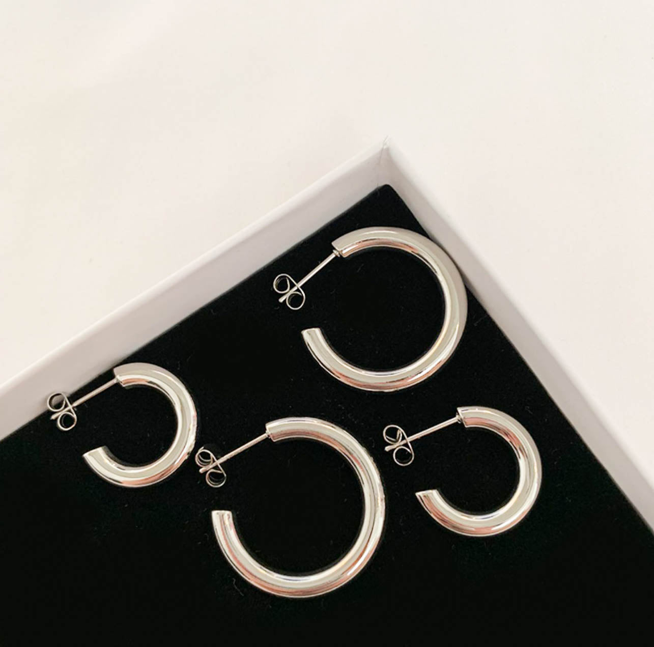 Gold/ Silver Hoop Earrings