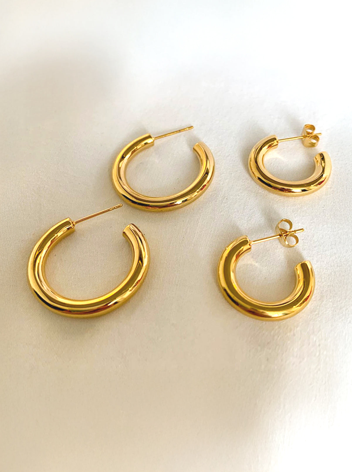 Gold/ Silver Hoop Earrings