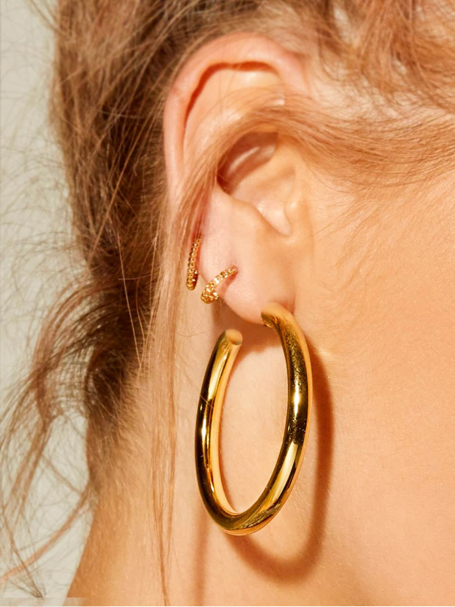 Gold/ Silver Large Hoop Earrings