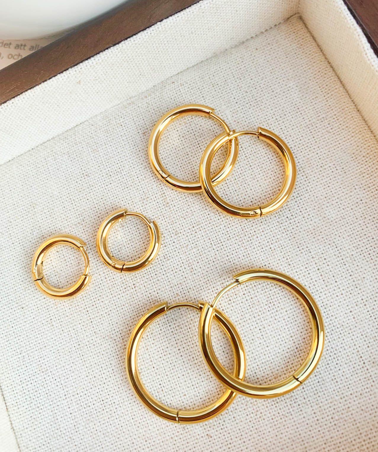 14K Gold Filled Gold/ Silver Hoop Earrings