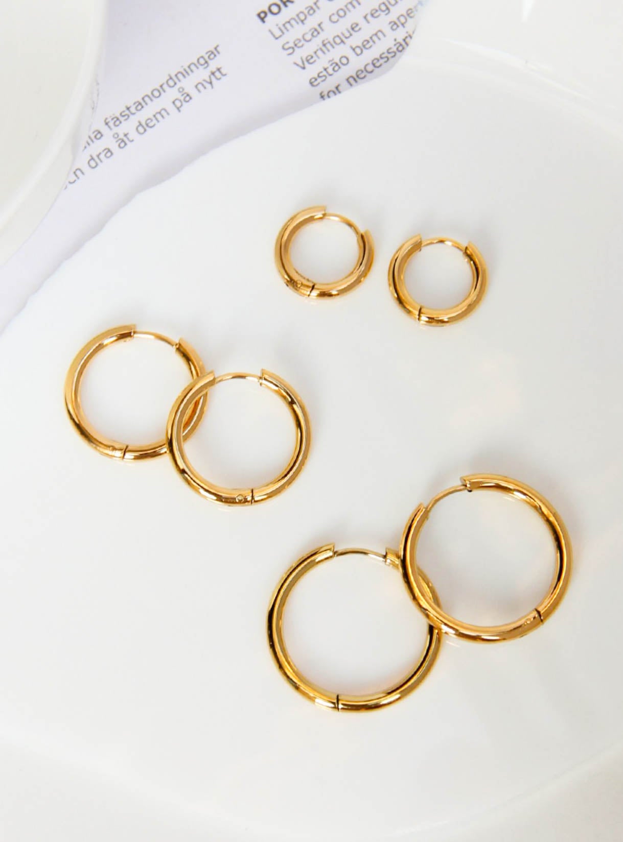 14K Gold Filled Gold/ Silver Hoop Earrings