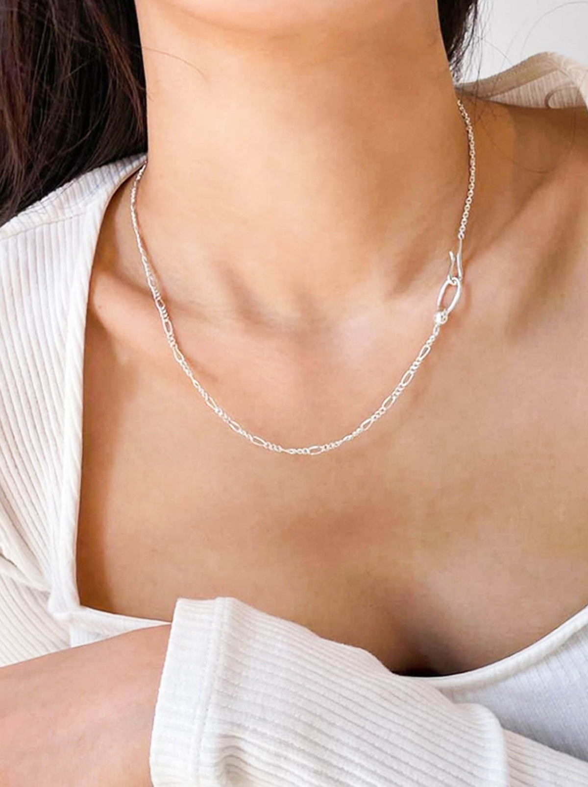 Silver Link Chain Necklace