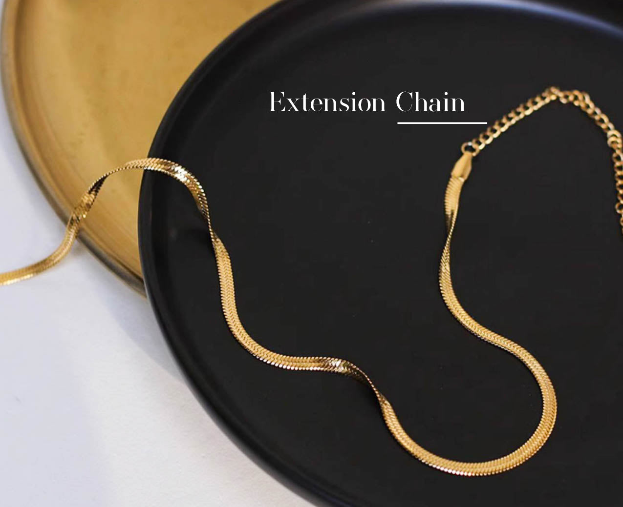 Gold Snake Chain Choker Necklace