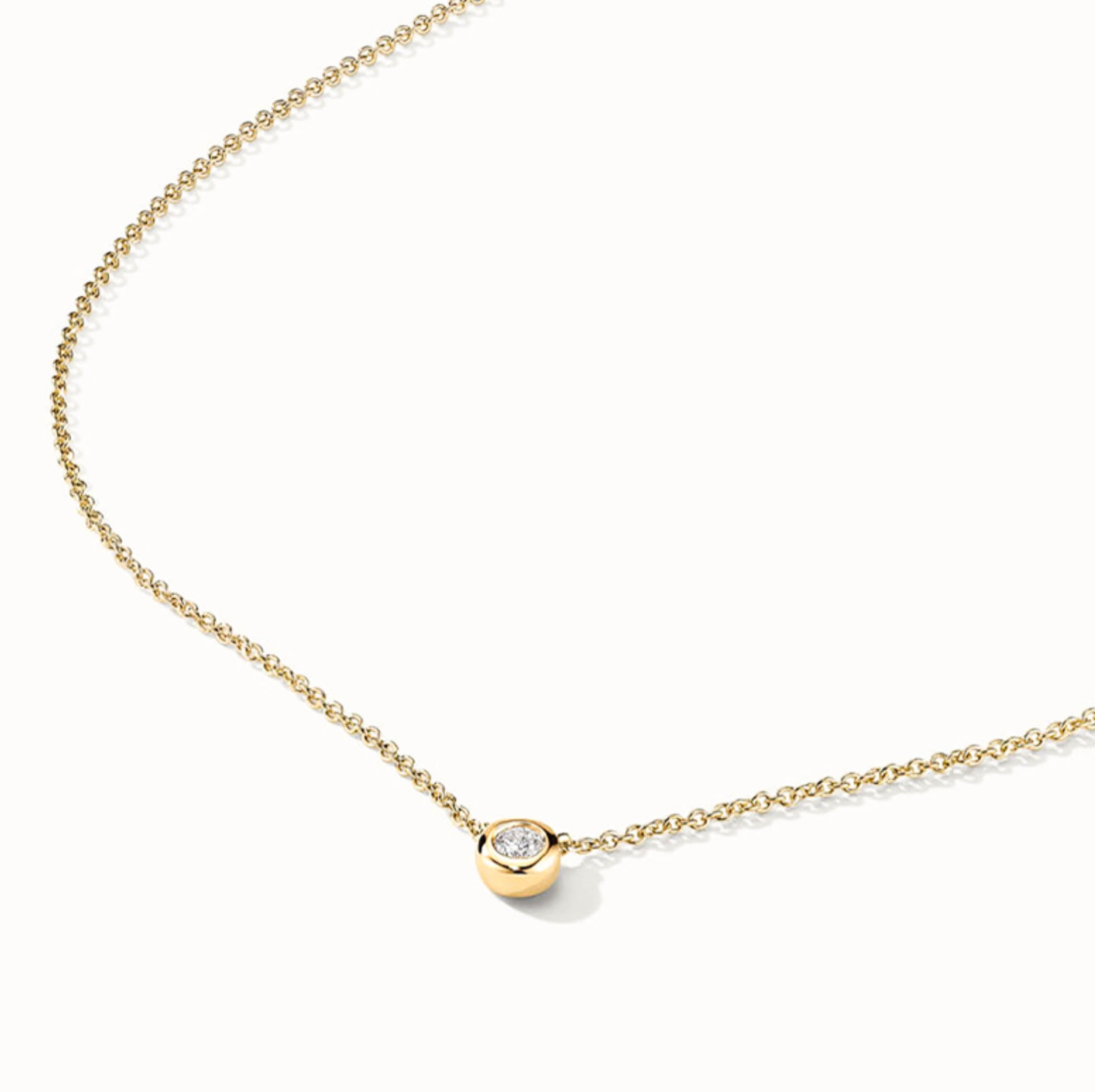 Gold Cubic Zirconia Pendant Choker Necklace