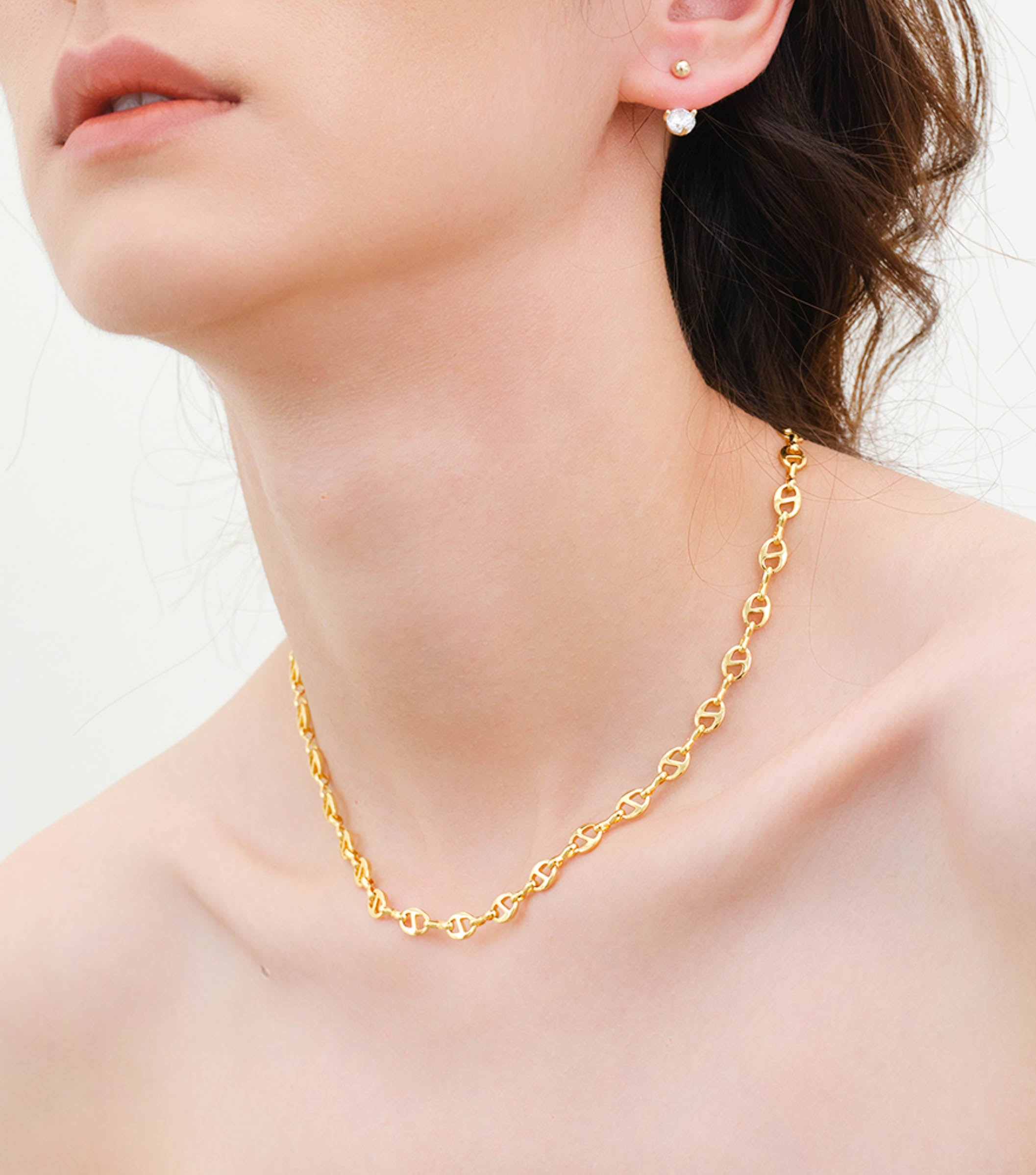 Gold Link Chain Necklace