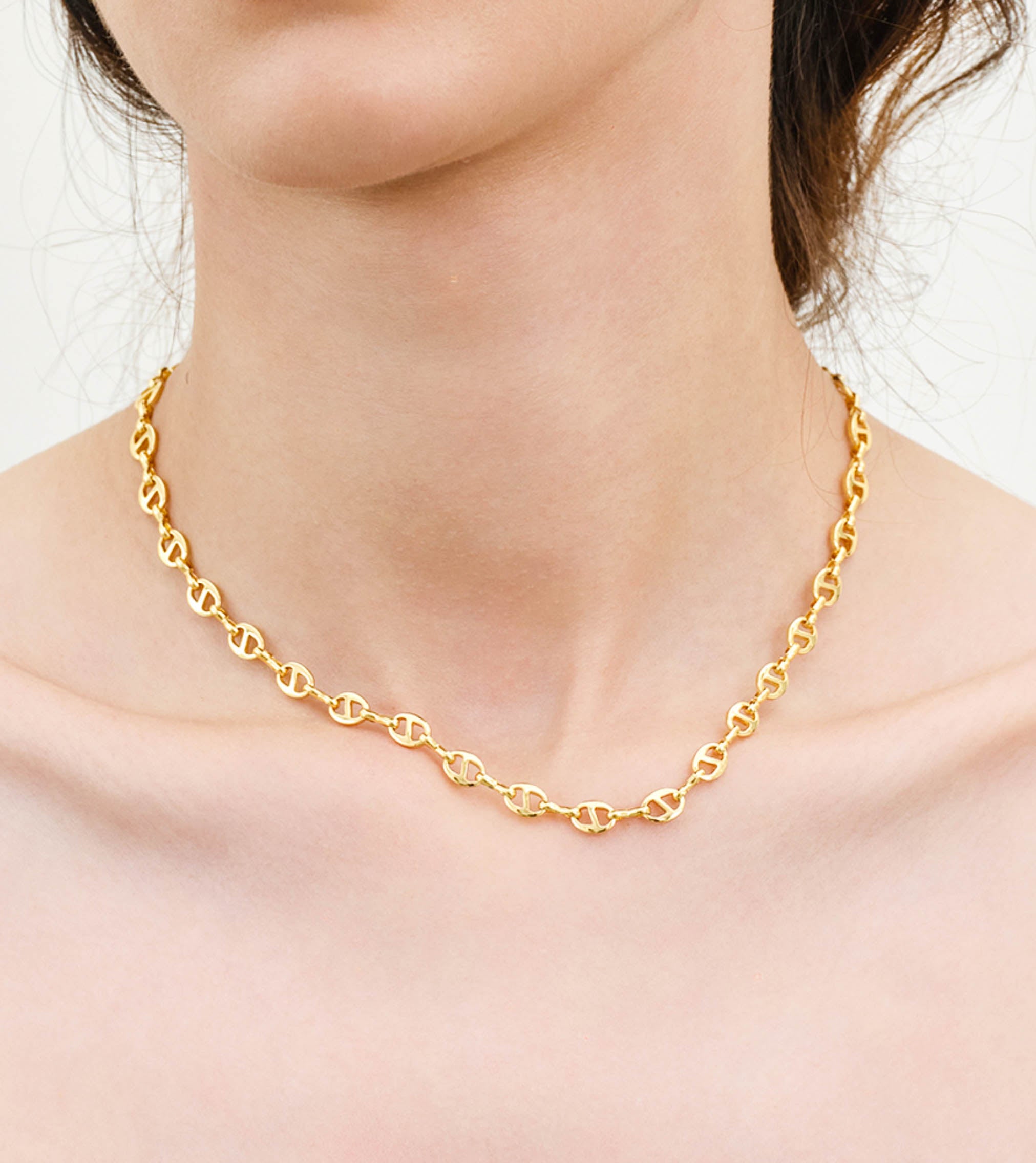 Gold Link Chain Necklace