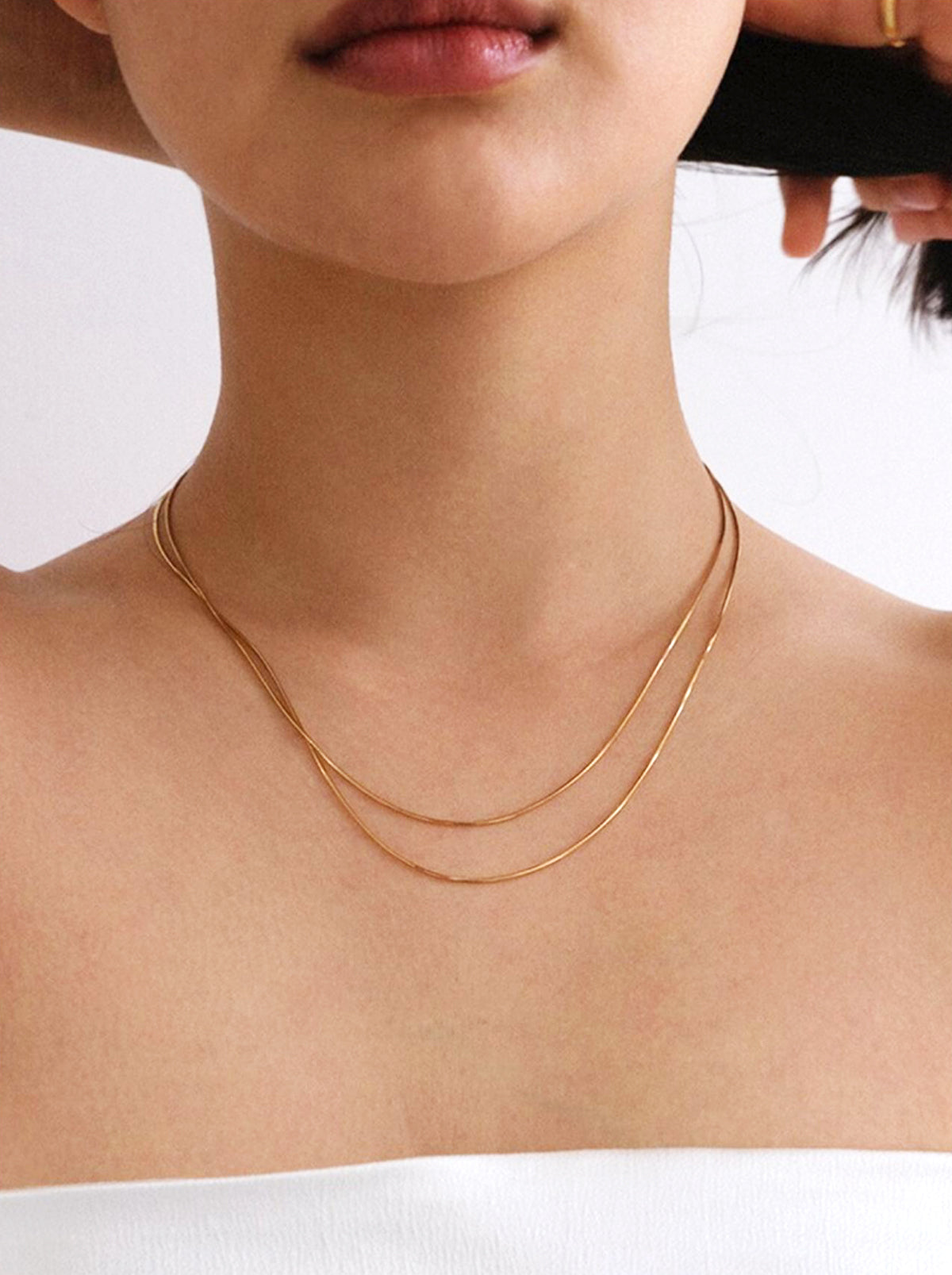 Gold Snake Chain Necklace