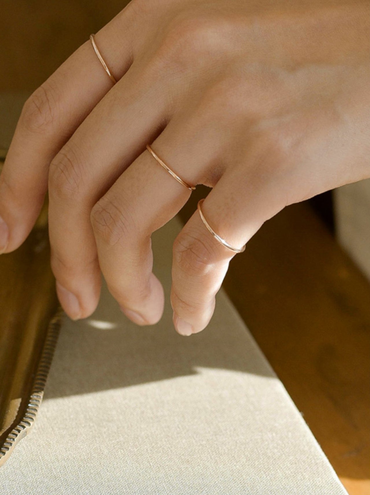 S925 Silver Dainty Stacking Ring