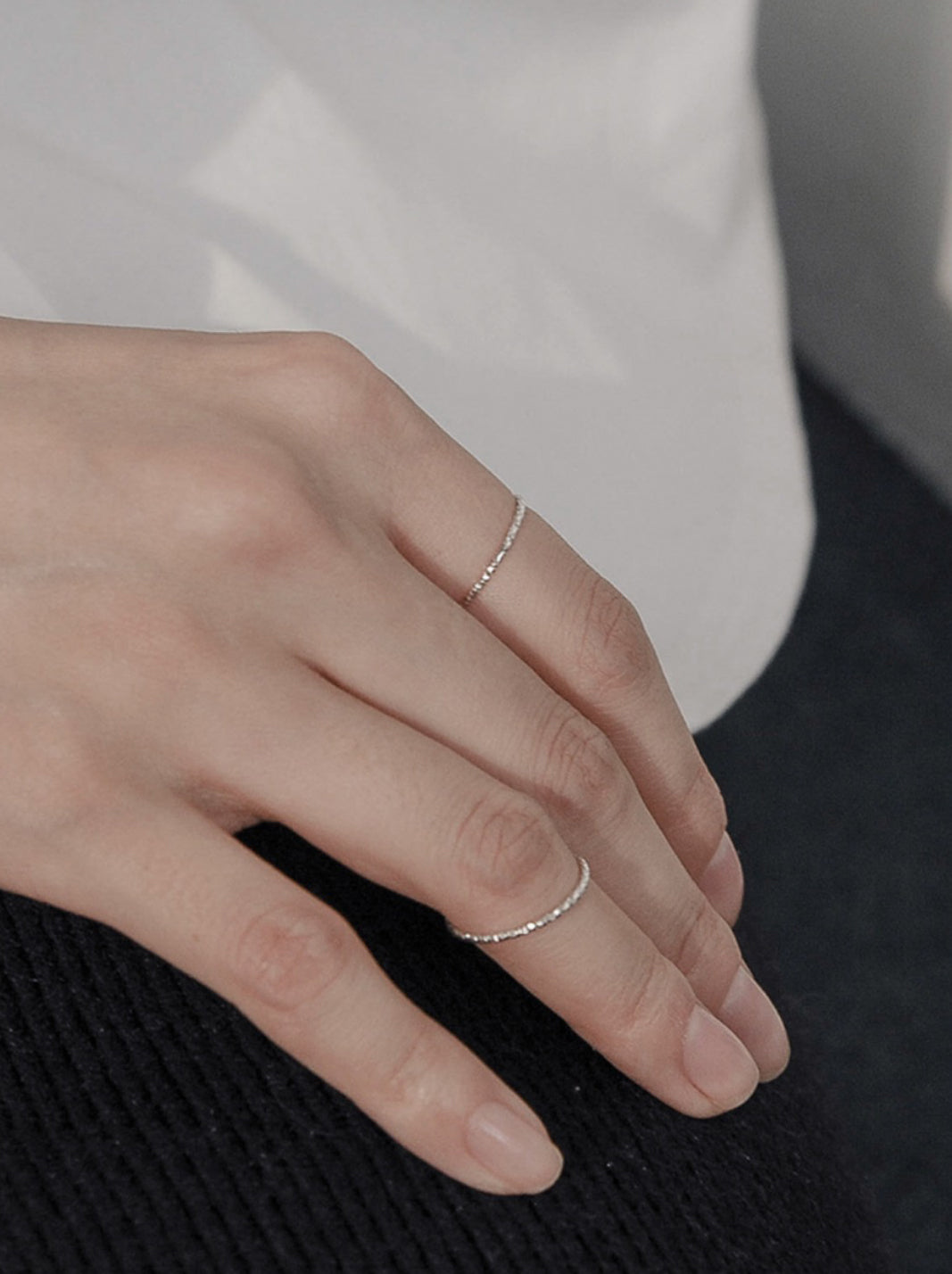 S925 Silver Dainty Stacking Ring