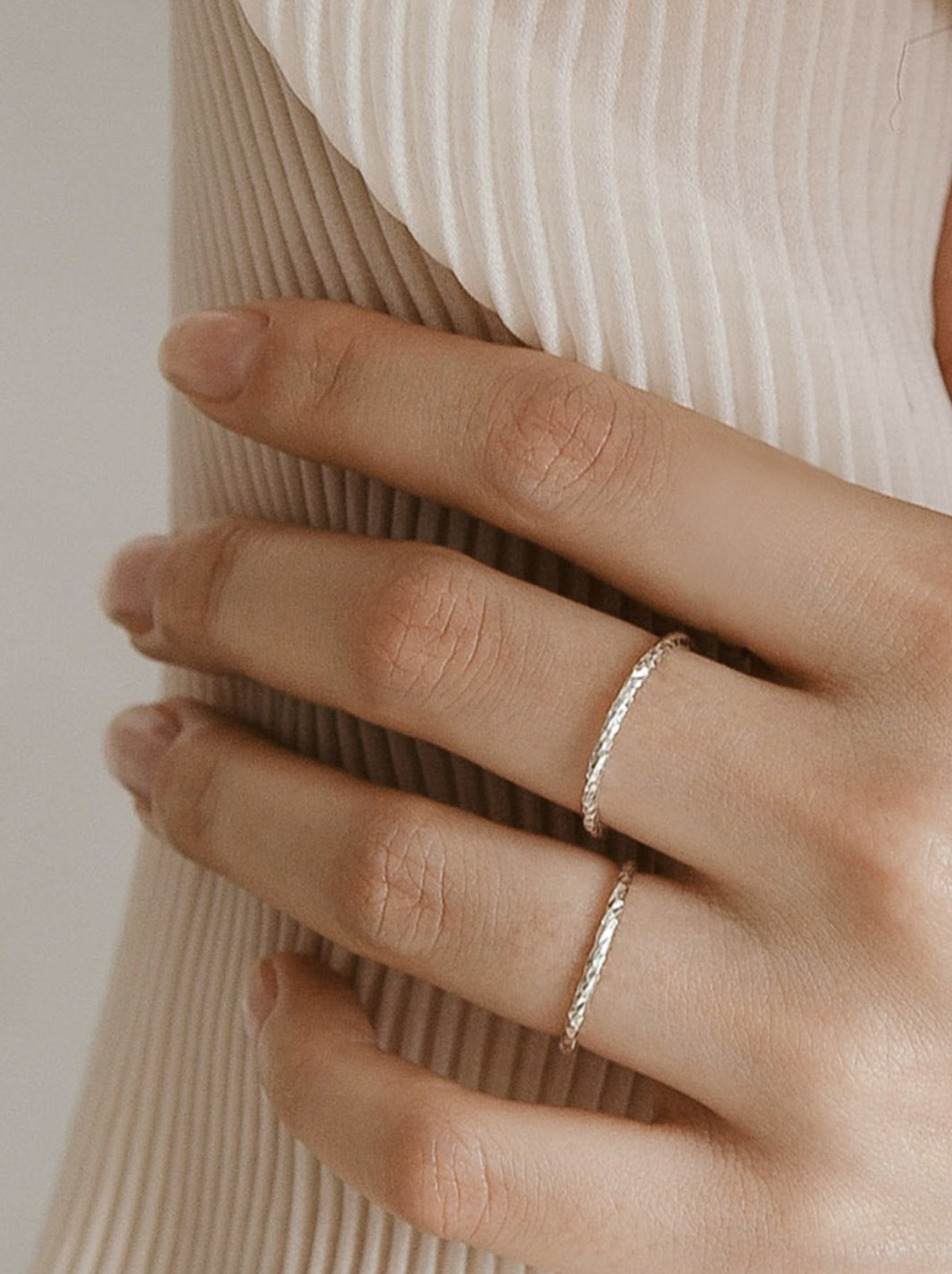 S925 Silver Dainty Stacking Ring