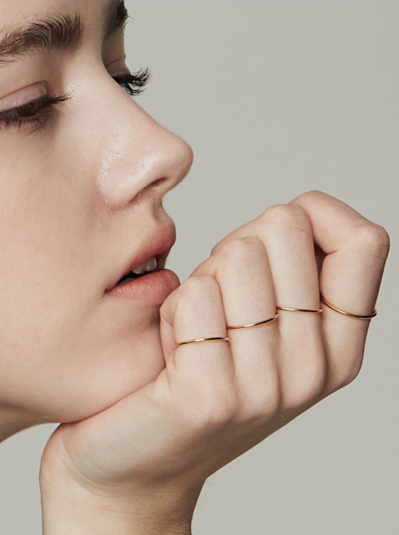 Gold Thin Stacking Ring