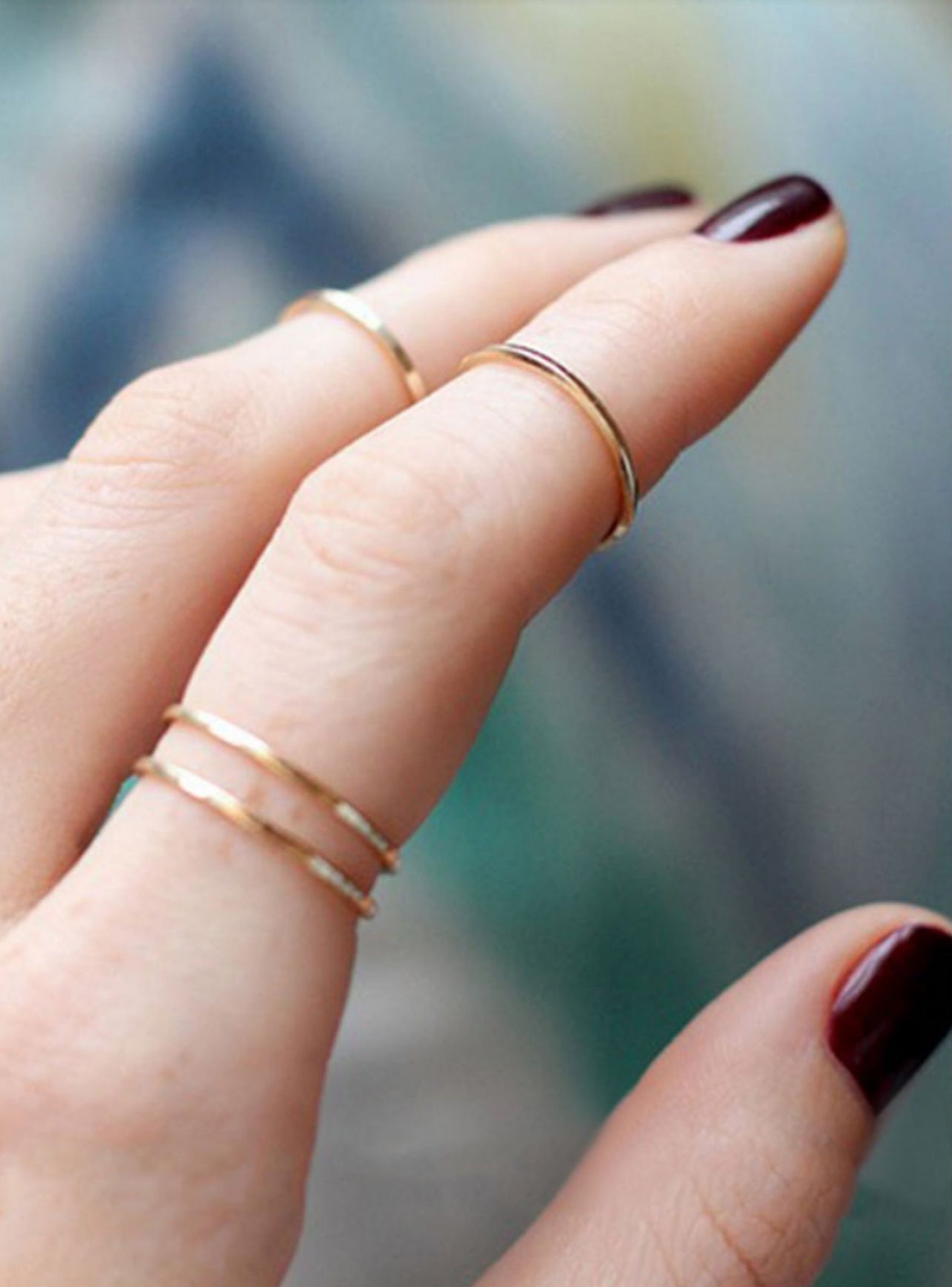 Gold Thin Stacking Ring