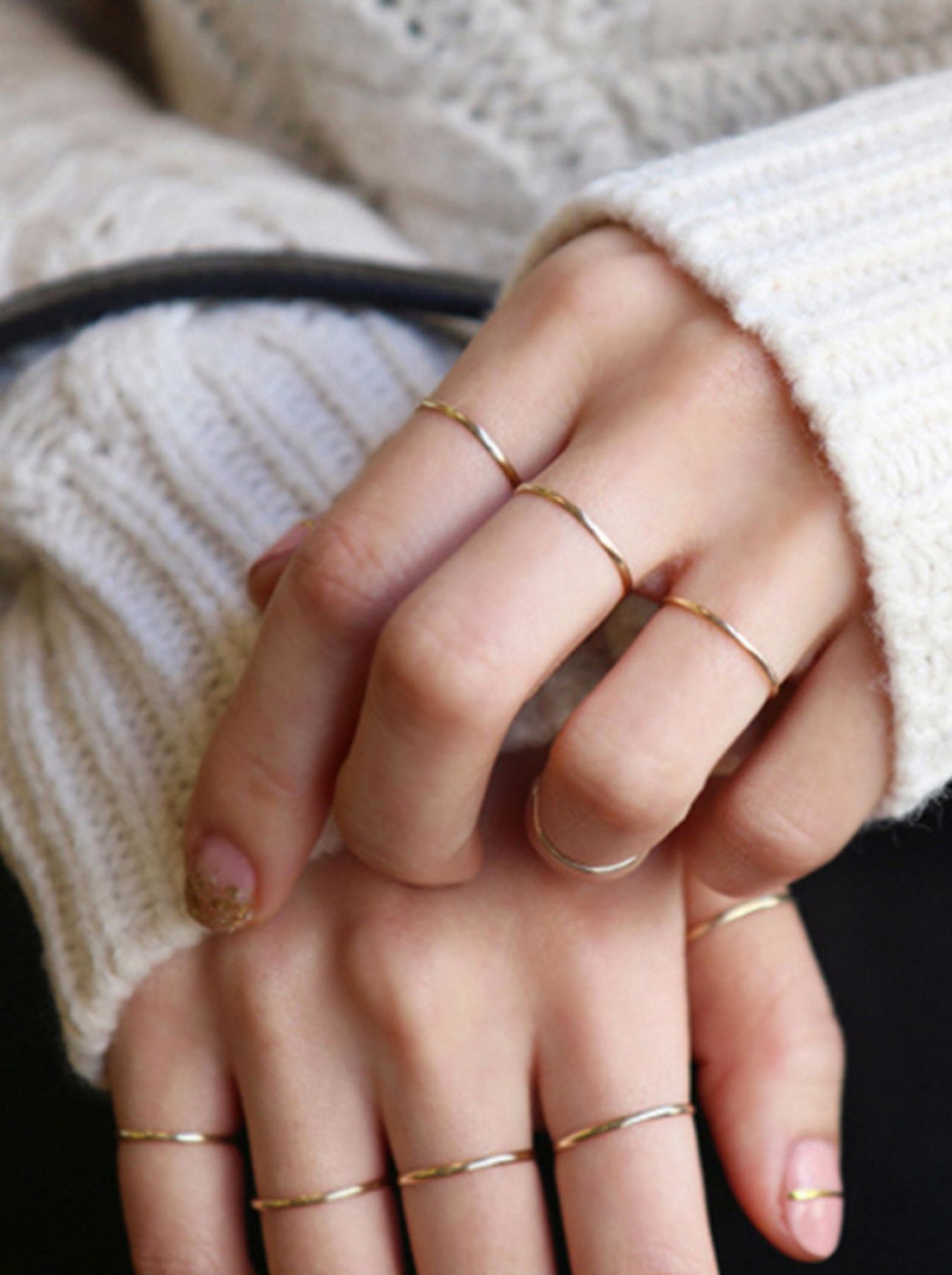 Gold Thin Stacking Ring